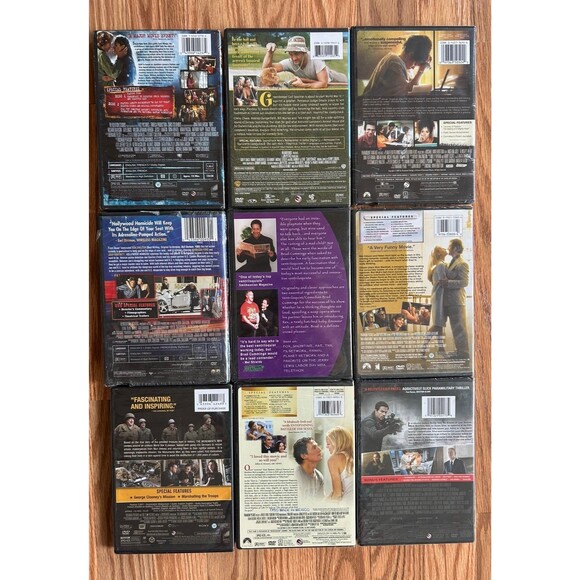 Assortment of 9 NEW FACTORY SEALED DVDs - Picture 2 of 2